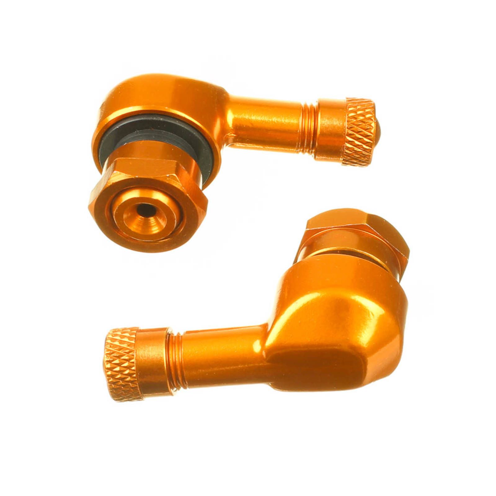 WHITES 90 DEGREE ALLOY VALVES 11.3MM (JAP) - GLD (PAIR) - Image 1