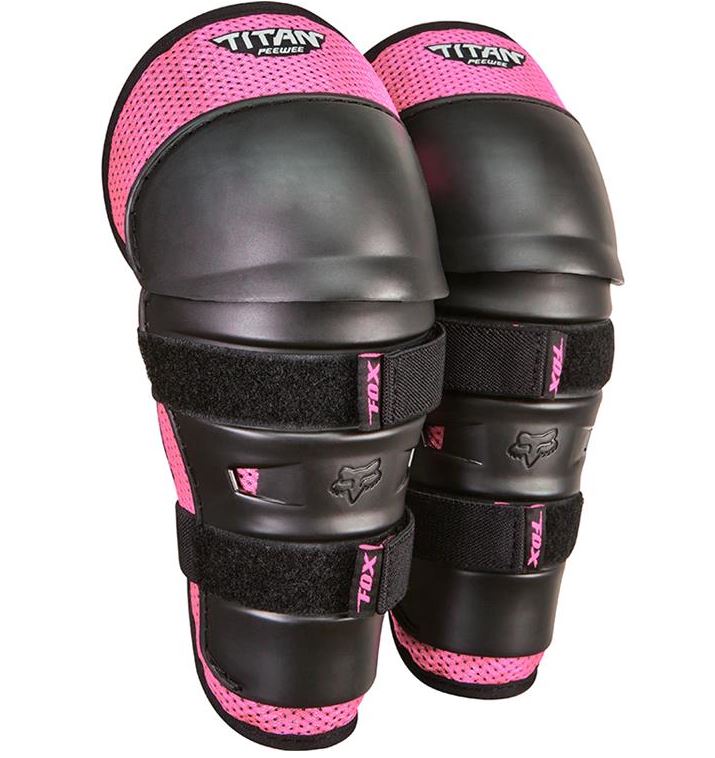 Knee Guards Fox Titan Kids/Peewee Black/Pink 4-9 years
