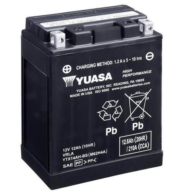 YTX14AH-BS Non-DG Factory Sealed Battery Yuasa