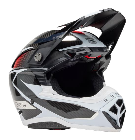 Bell MOTO-10 SPHERICAL Renen Raycon Motocross Helmet Matte/Gloss Black/White