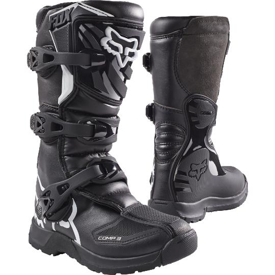 Fox Comp 3 Motocross Boots Youth Black