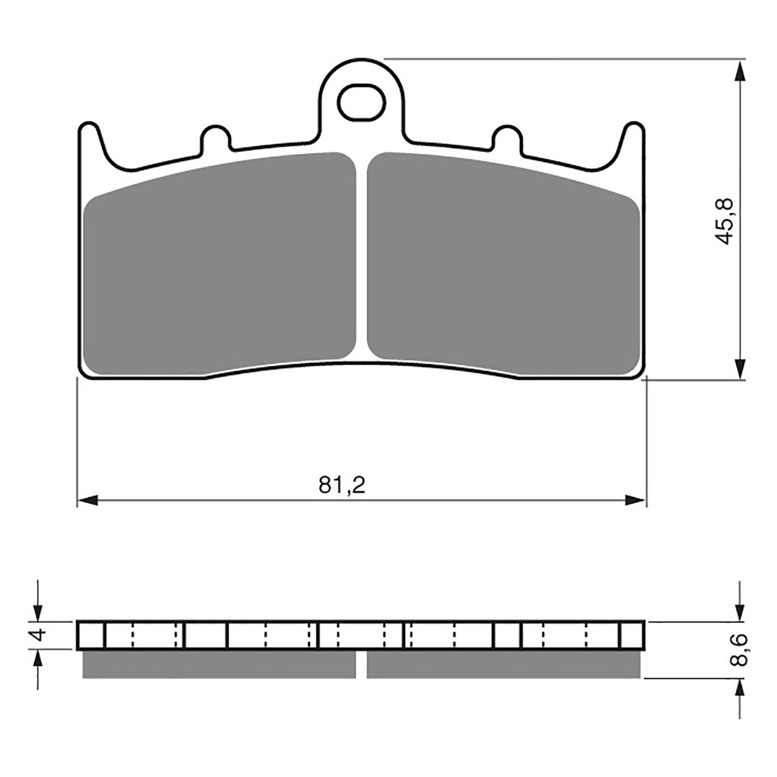 BRAKE PADS GOLDFREN SINTERED SPORTS GF194 - S3 ( PH271 ) - Image 1