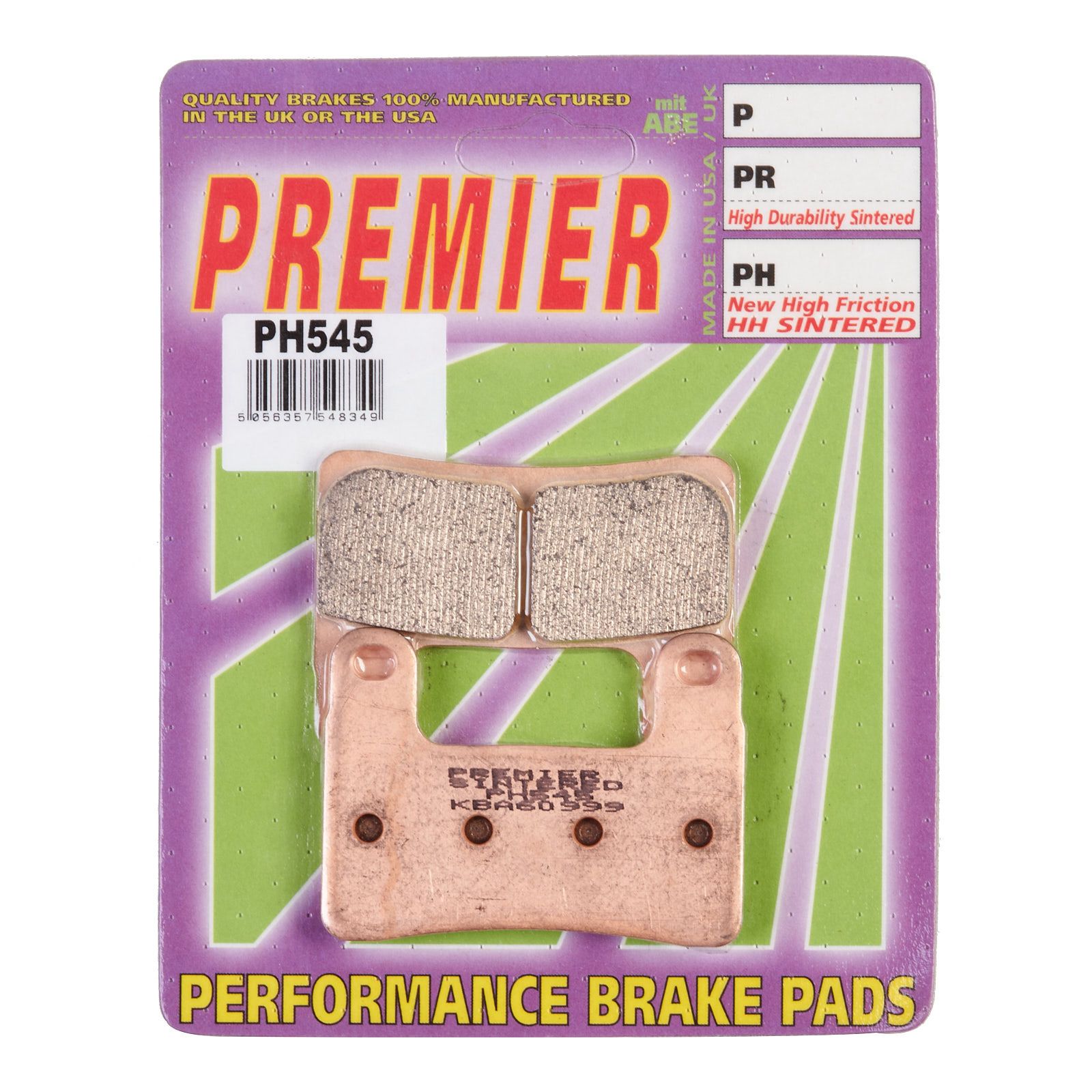PREMIER BRAKE PADS HI-PERF SINT PH545 – BMW