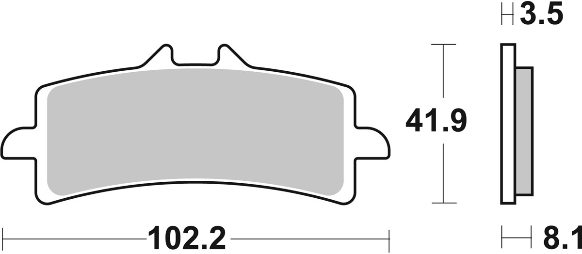 SBS 841HS Front Brake Pads - Image 1