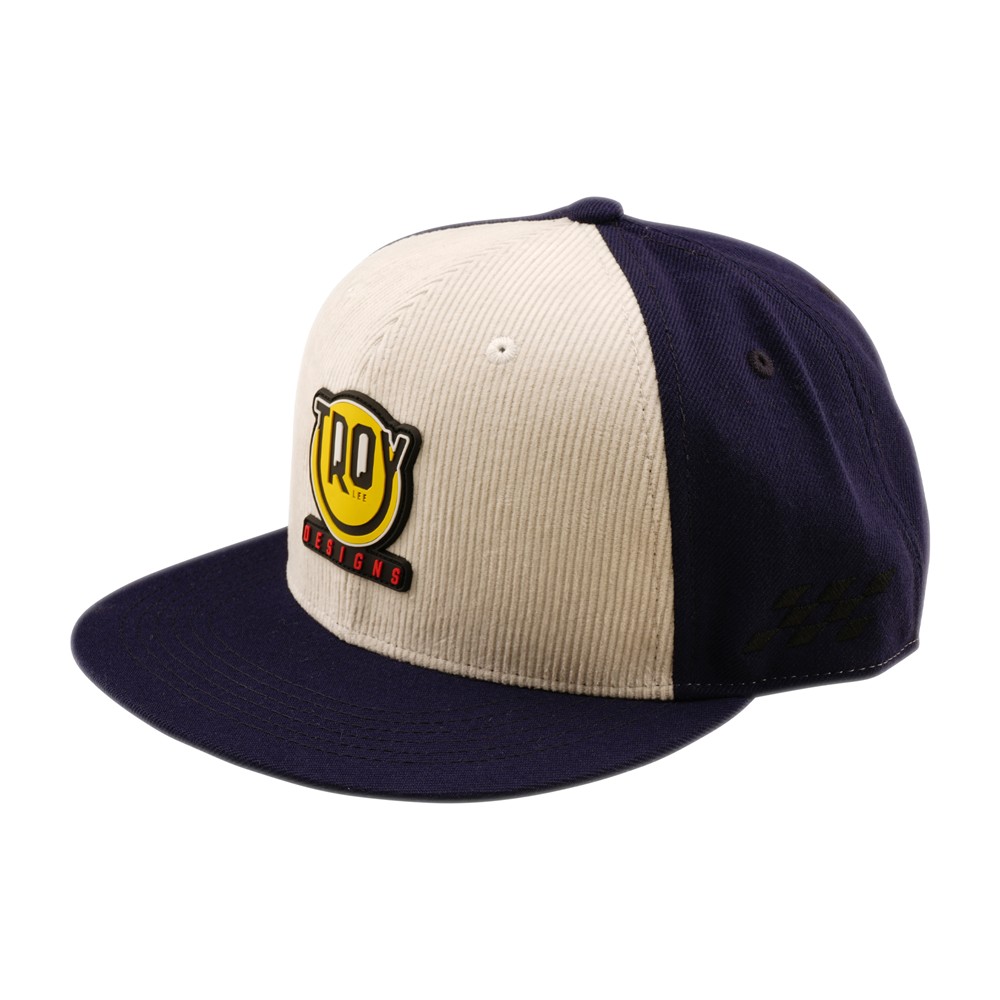Troy Lee Designs Happy Dayz Flat Bill Snapback Indigo/Pumice