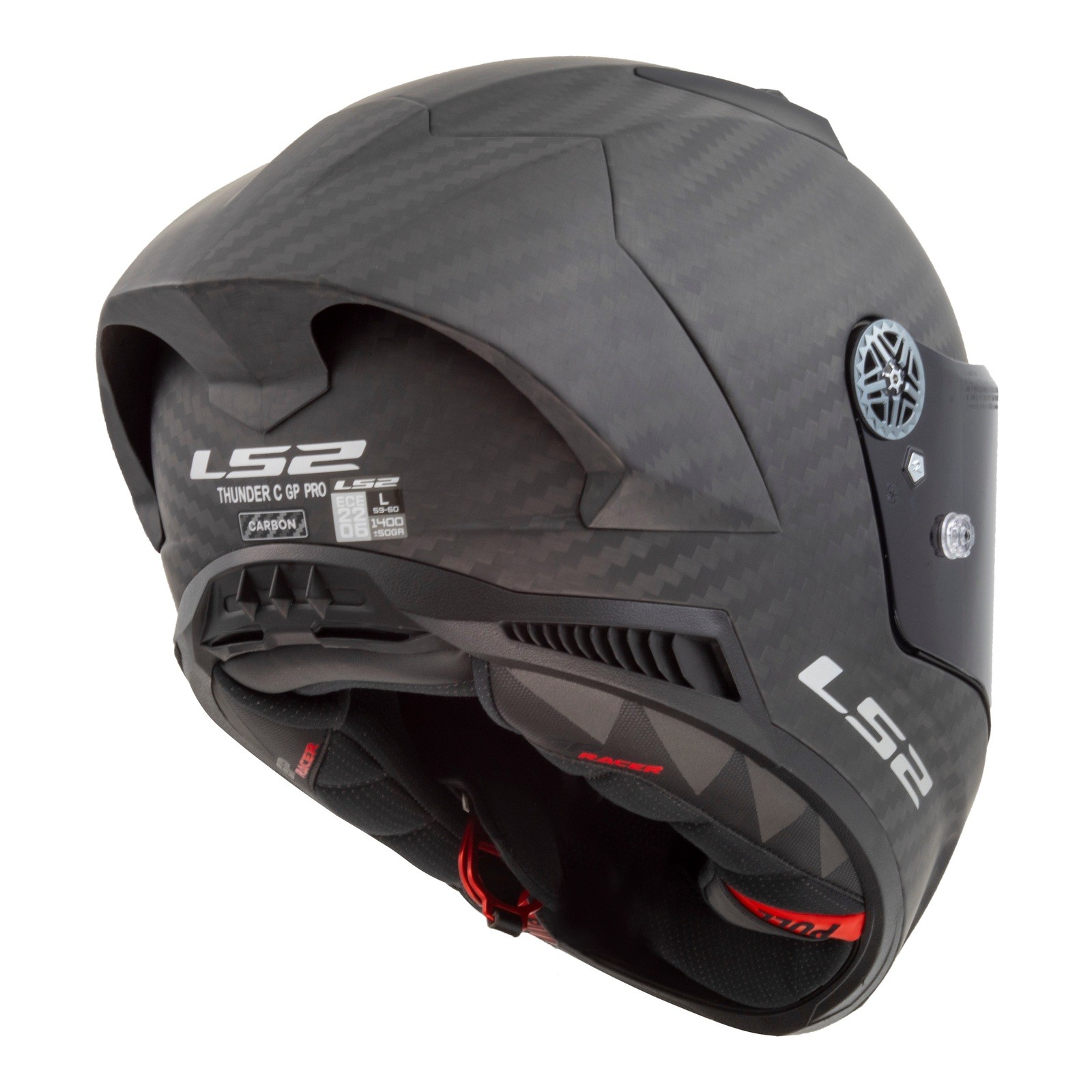 LS2 FF805 Thunder GP Pro Road Helmet Matte Black - Image 5