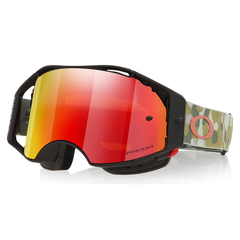 Oakley Airbrake MTB Goggle Green Camo w/ Prizm Trail Torch Lens
