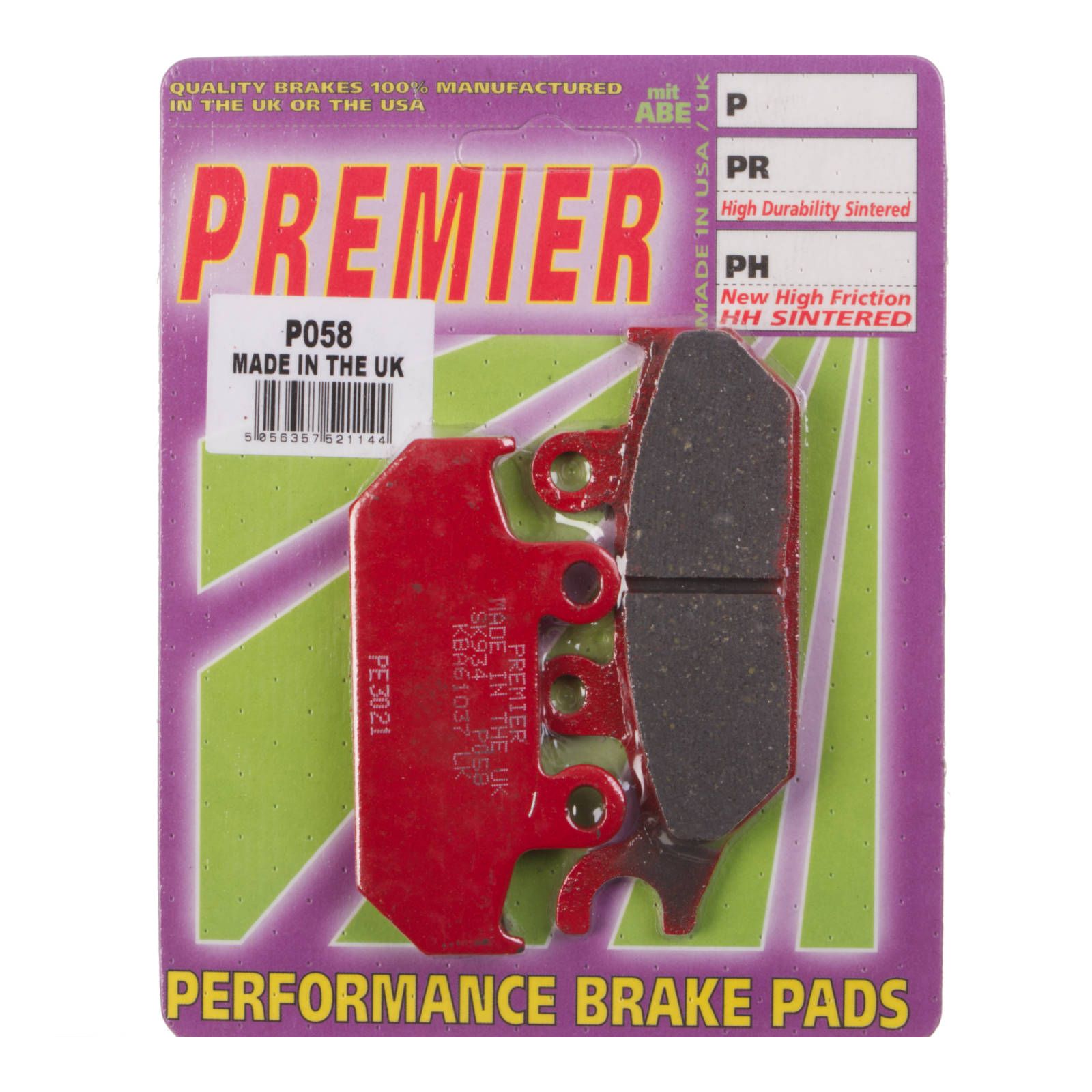 PREMIER BRAKE PADS P058 - YAM - Image 1