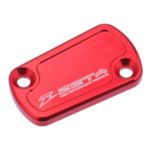 Zeta Clutch Reservoir Cover Honda CRF450R '21-, Kawasaki KX250 '21- Red - Image 1