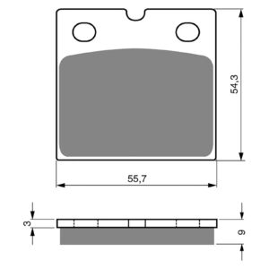 BRAKE PADS GOLDFREN SINTERED SPORTS GF081 - S3 ( PH01 ) ( Br - Image 1