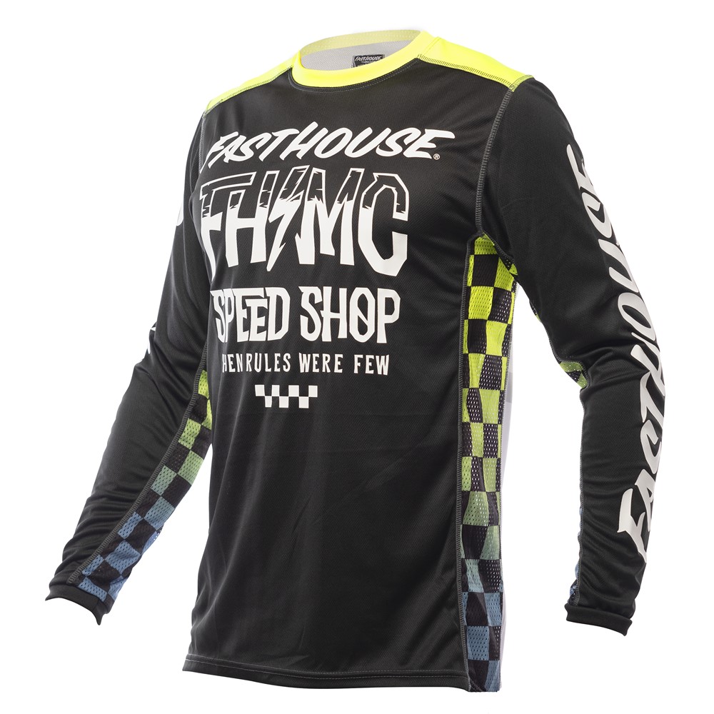 Fasthouse Grindhouse Brute Motocross Jersey Black/High Viz