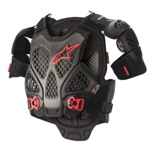 Alpinestars A-6 Black/Anthracite/Red Chest Protector - Image 1