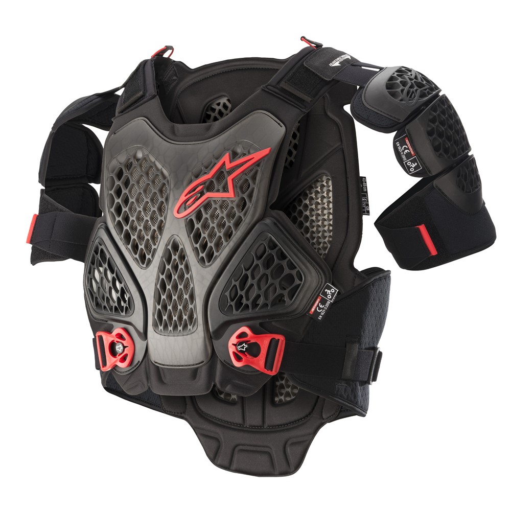 Alpinestars A-6 Black/Anthracite/Red Chest Protector
