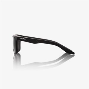 100% Blake Matte Black Sunglasses Smoke Lens - Image 3