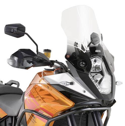 GIVI SCREEN KTM 1050/1090/1190 ADVENTURE '13-> CLEAR 17cm TALLER
