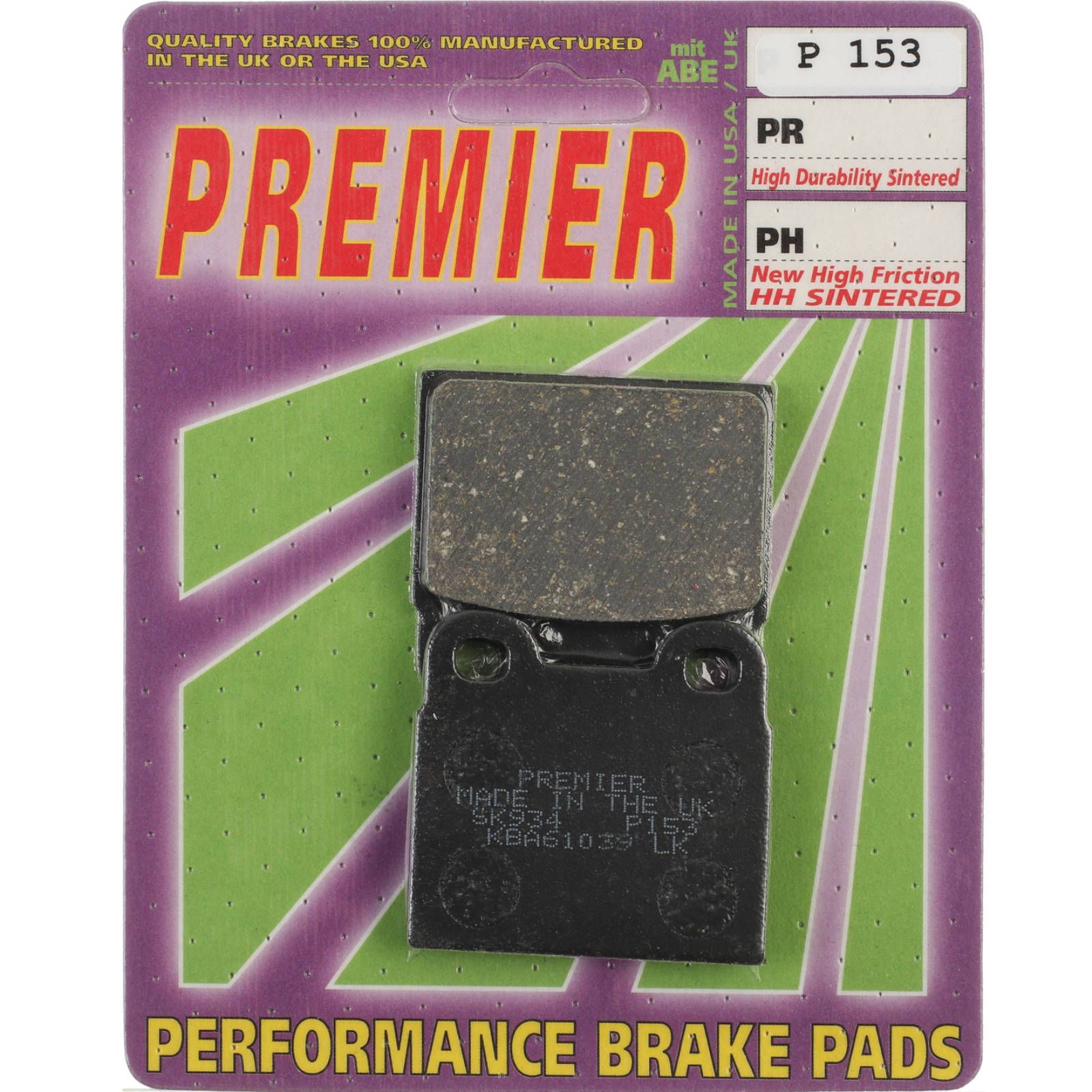 PREMIER BRAKE PADS P153 - BMW - Image 1