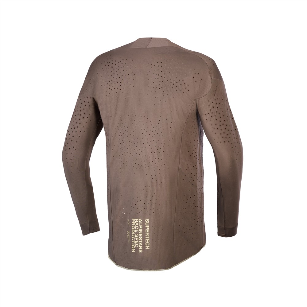 Alpinestars Supertech Air Gold Limited Edition Motocross Jersey Earth Brown/Gold