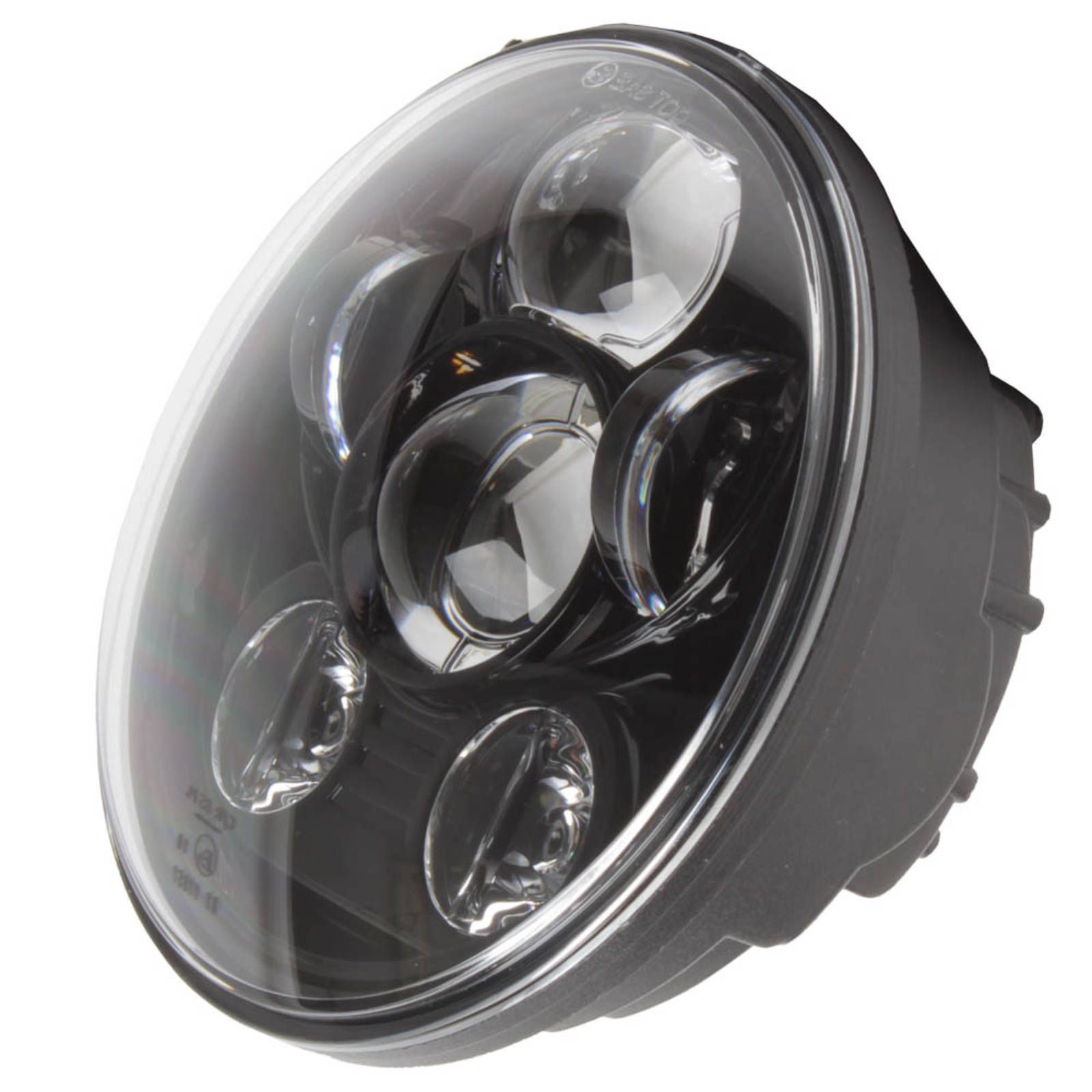 WHITES LED HEADLIGHT INSERT 5 3/4" with H4 Plug , e-mark - Image 1