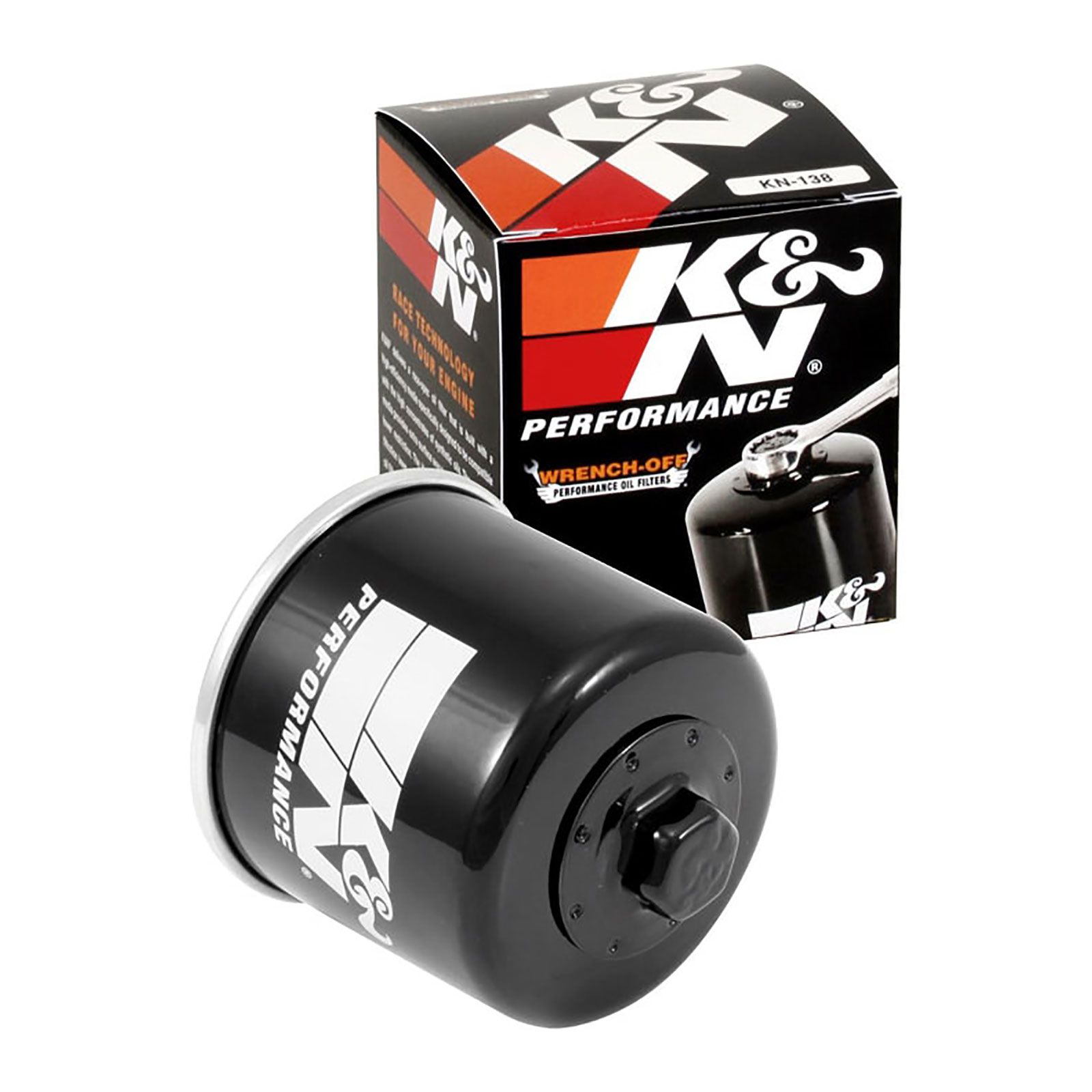 K&N OIL FILTER (HF138 BLK) - Image 2