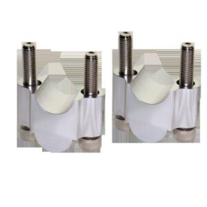 Bar raisers 25mm 22.2mm Tech7 silver riser - Image 1
