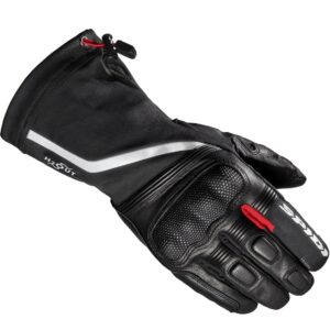 Spidi NK6 Winter Waterproof Leather Road Gloves Black - Image 1