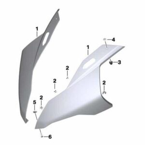 BMW Trim Upper Section Left Primed S1000R 2018-23 - Image 1