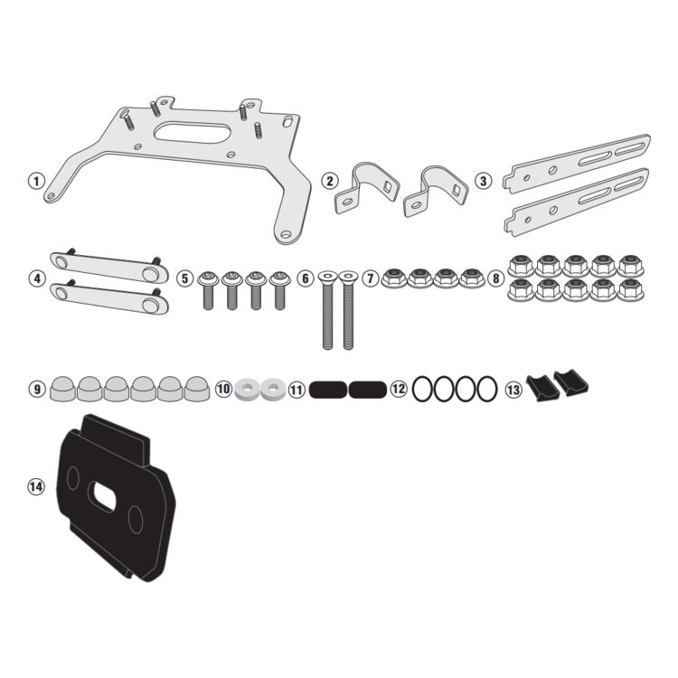 Tool Box Fit Kit Givi V-Strom 650 2017-18