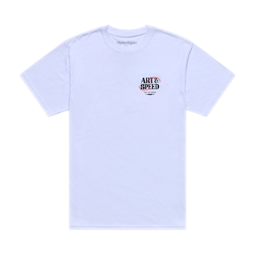 Troy Lee Designs Pink Slip Tee White