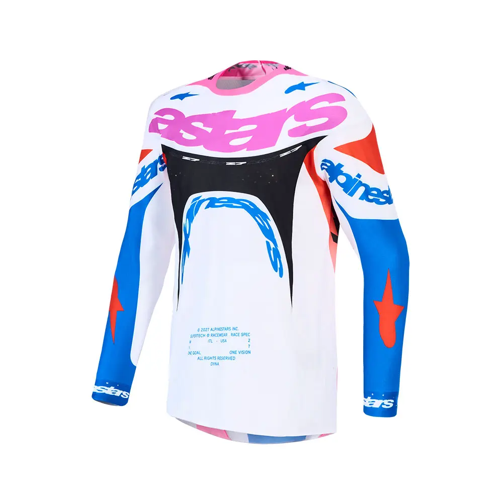 Supertech Dyna Jersey White/Blithe Blue/Black/Purple L