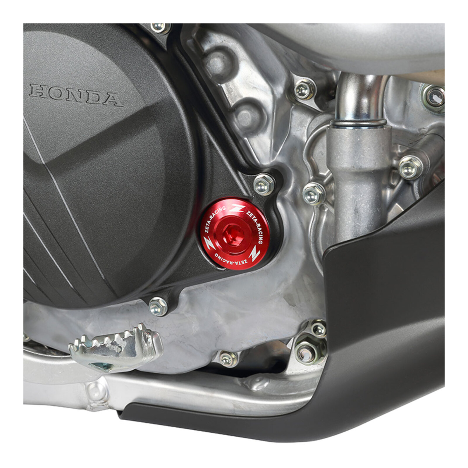 Zeta Engine Plugs - Honda CRF250R ('10–'17), CRF450R/X, CRF150R - Red - Image 2