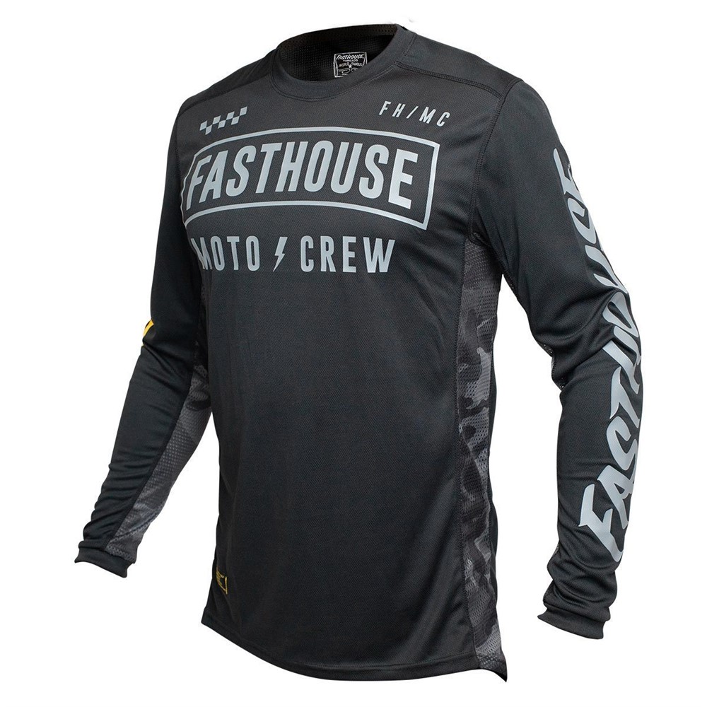 Fasthouse Strike Motocross Jersey Black/Camo