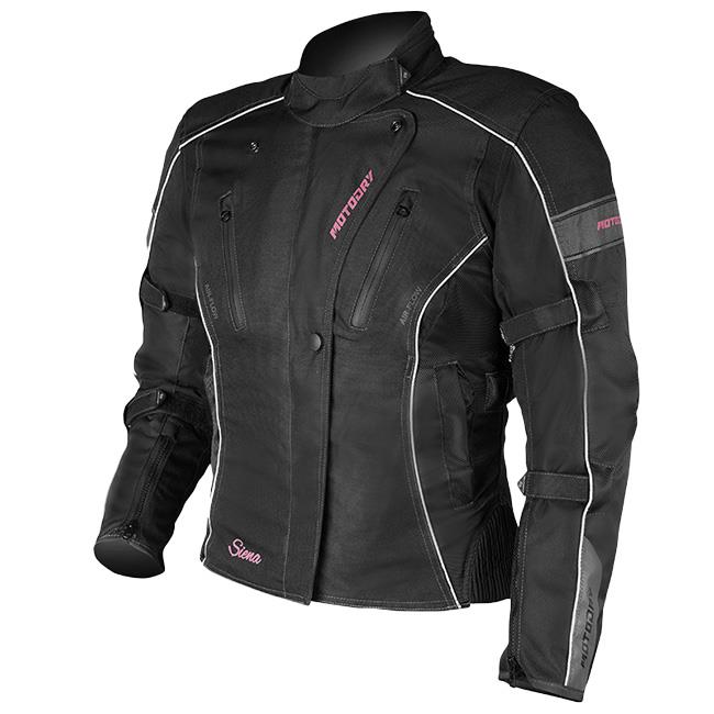 Motodry Siena Road Jacket Ladies Black/Magenta