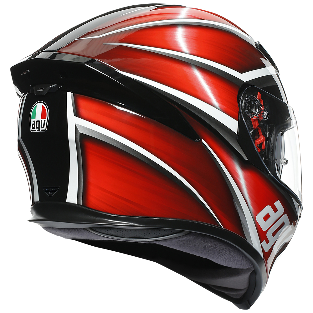 Road Helmet AGV K-5 S Tempest Black/Red