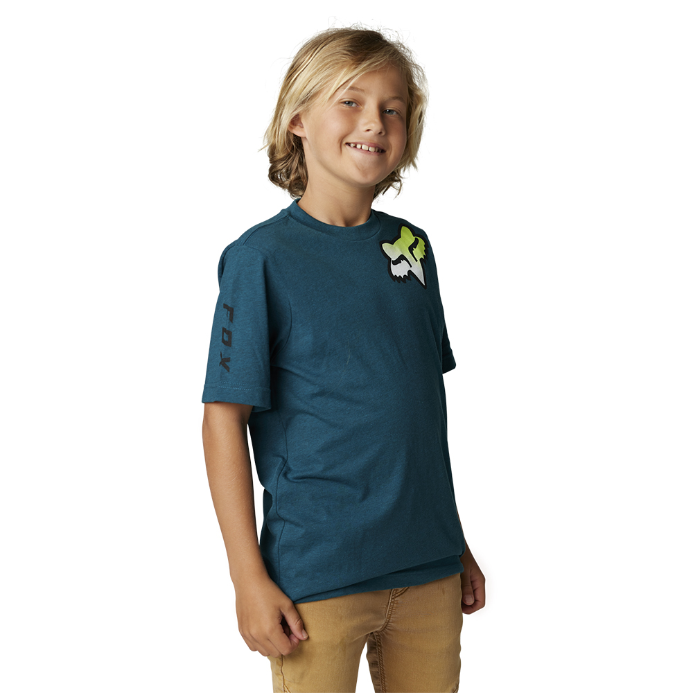 Fox Toxsyk Tee Youth Heather Maui Blue