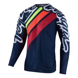 Motocross Jersey Troy Lee SE Pro Air SECA 2.0 Navy/Orange - Image 1
