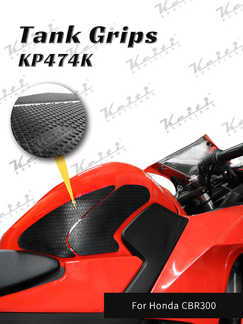 KEITI TANK GRIPS UNIVERSAL 4 PIECE [CLEAR] NS