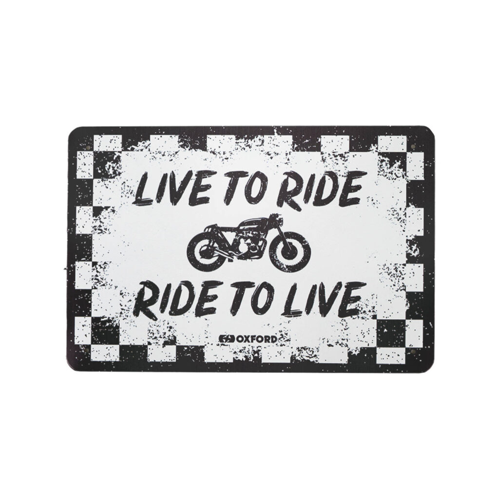 Oxford Garage Metal Sign: Ride