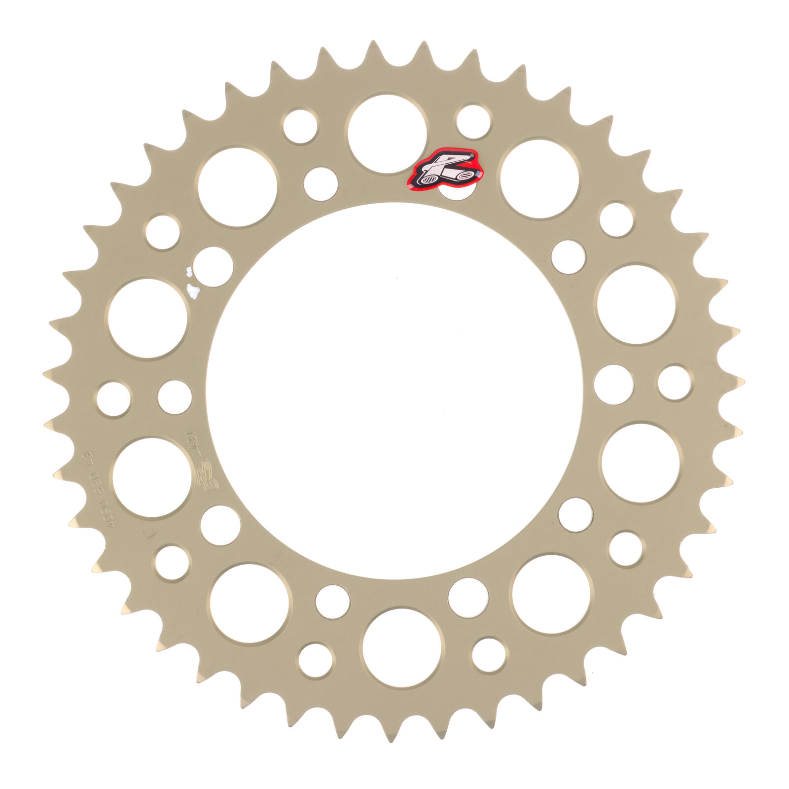 Renthal Sprocket Hard Anodised 43T Silver - Image 1