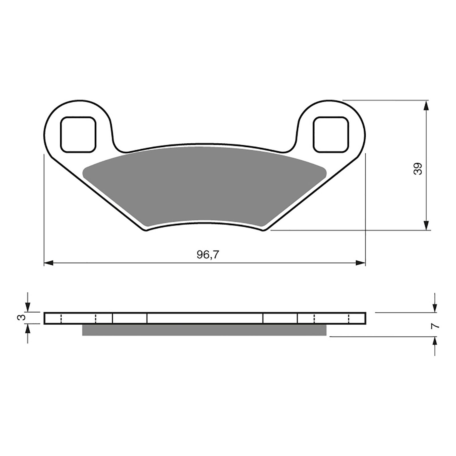 BRAKE PADS GOLDFREN OFFROAD RACING GF162 - K5 ( PR159 ) - Image 1