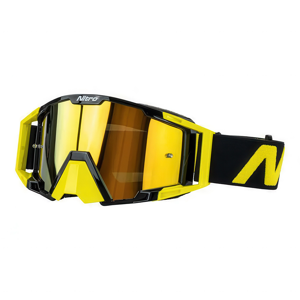 NITRO NV-100 Motocross Goggles Safety Yellow