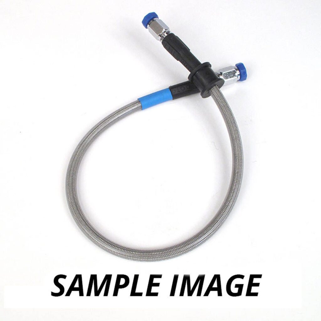 WHITES PREMADE BRAKE LINE 1000mm - CLR STEEL CHR