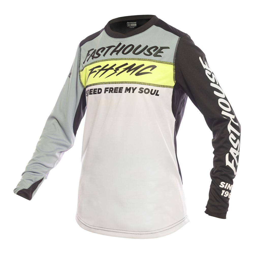 Fasthouse Womens Elrod Evoke Motocross Jersey Skyline/White