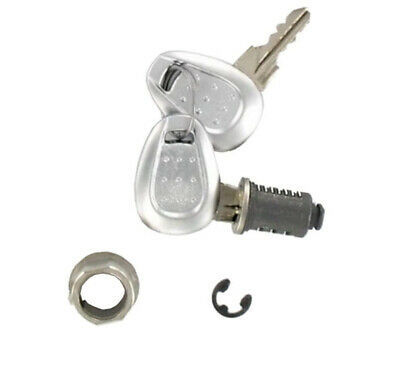 2pce LOCK & KEY SET - Silver Key 2.5 mm thick