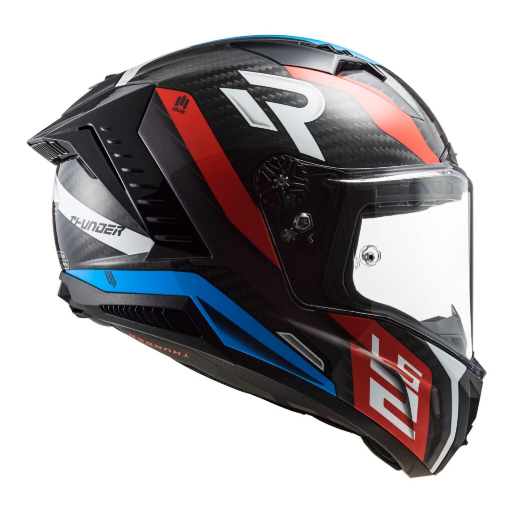 LS2 Thunder Carbon Supra FF805C Road Helmet Red/Blue
