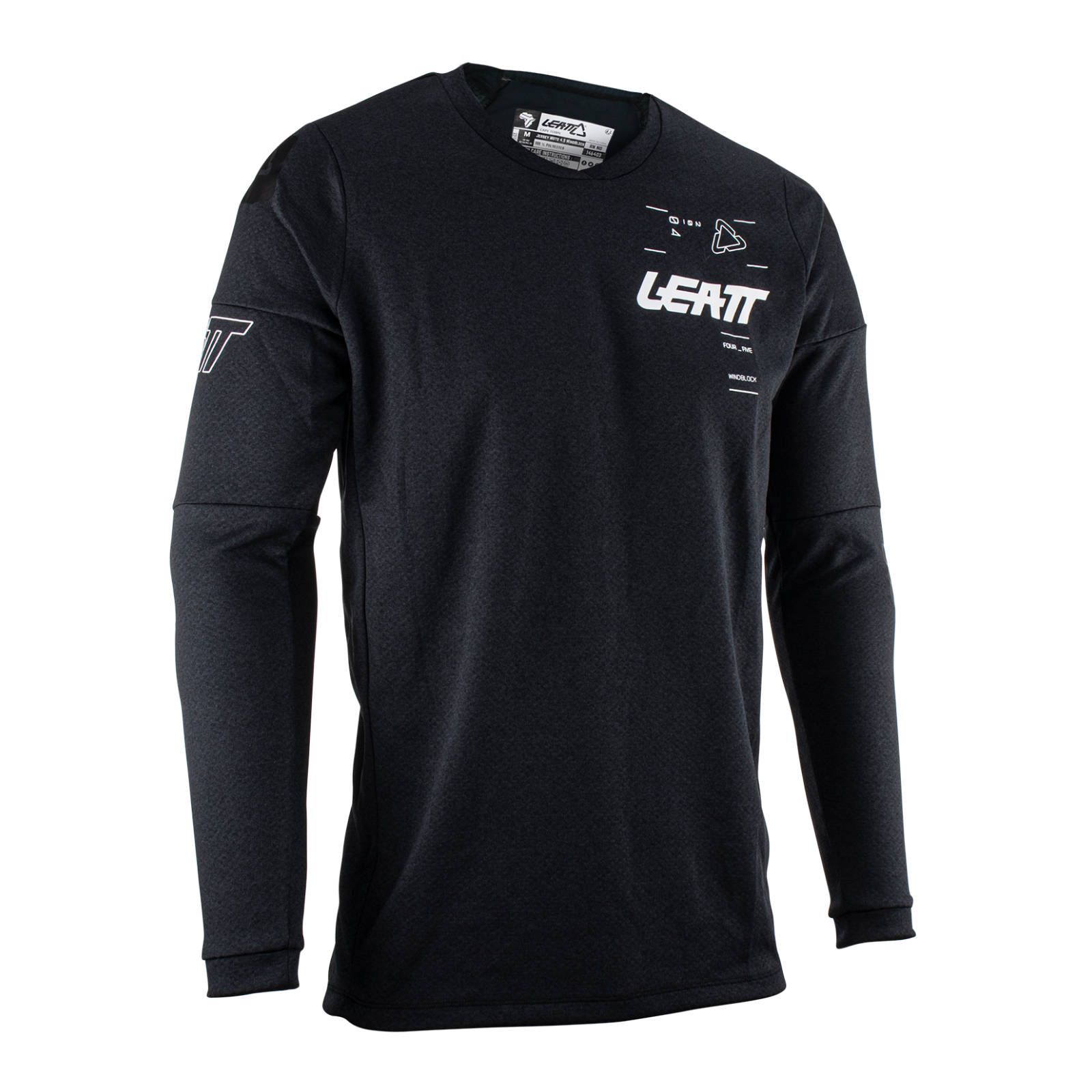 Leatt Moto 4.5 Windblock Motocross Jeresy Black - Image 2