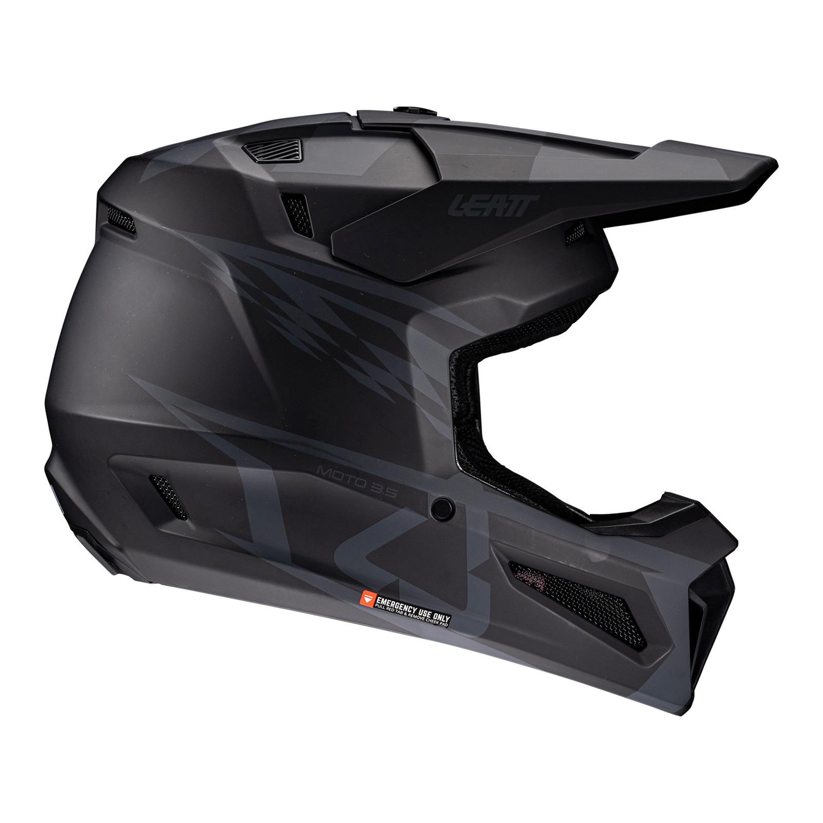 Leatt 3.5 Motocross Helmet Kit - Stealth - Image 3