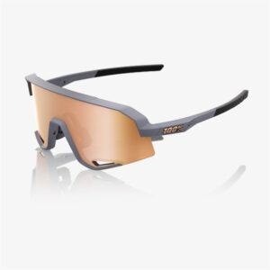 100% Slendale Soft Tact Grey Sunglasses HiPER Copper Mirror Lens - Image 1