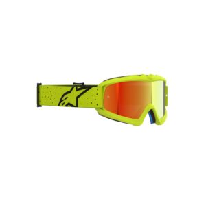 Alpinestars Vision Vesta Motocross Goggles Youth Yellow/Black Mirror Red Lens - Image 2