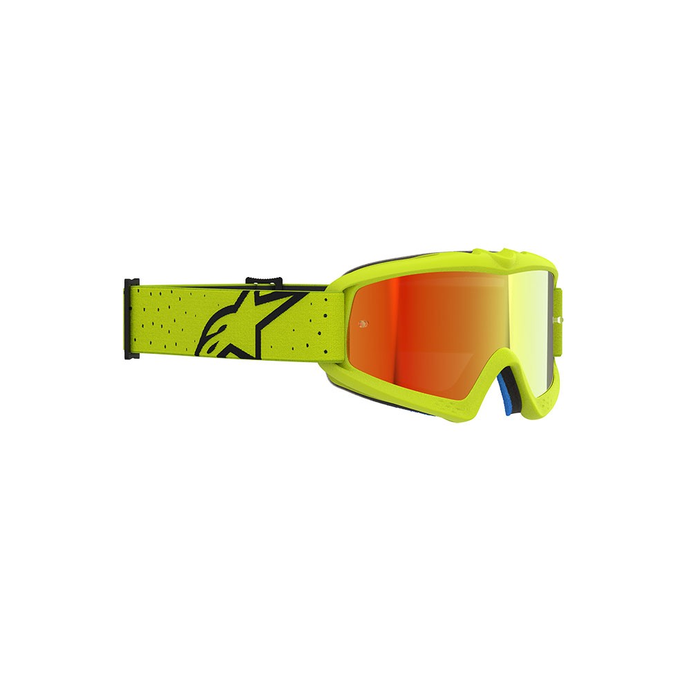 Alpinestars Vision Vesta Motocross Goggles Youth Yellow/Black Mirror Red Lens