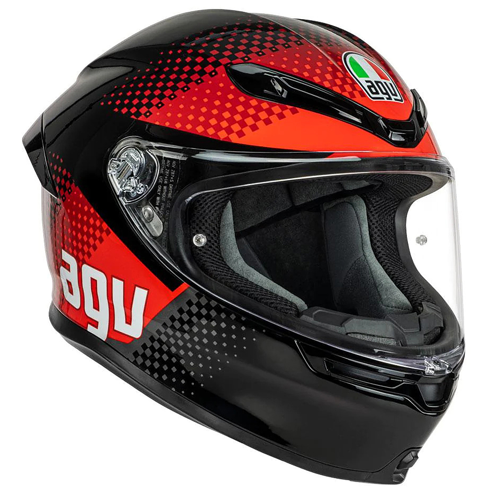 AGV K6 S Fision 2 Road Helmet BLACK/RED